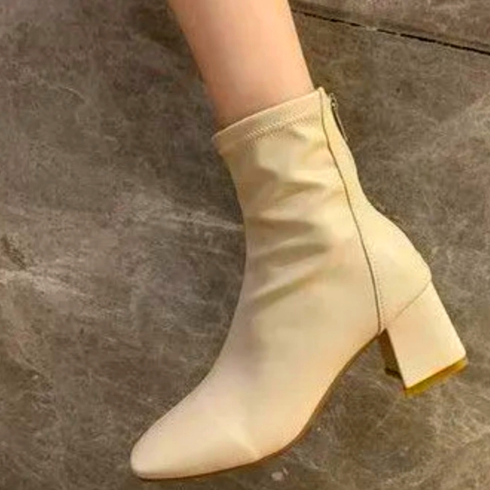 Yesstyle Block Heel Ankle Boots